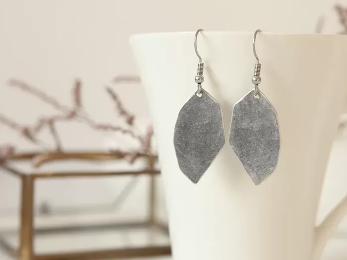 Viseči uhani Listek, mali