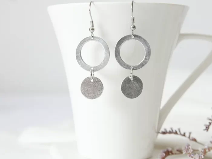 Viseči uhani Dvojni krog